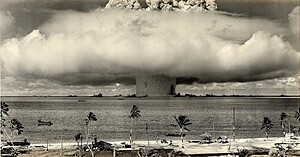 atom bomb explosion