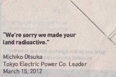 apology from Tokyo Electric Power Co. leader