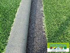 crumb rubber with artificial turf